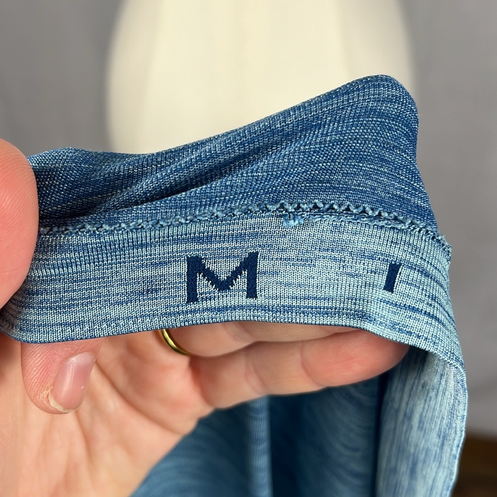 Lululemon Metal Vent Tech Short Sleeve in Heathered Teal Blue (1st Generation). - Picture 6 of 6